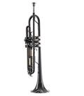 Monzani Trompete, MZTR-118 Bb-Trompete Anthrazit Messing Schallbecher Edelstahl