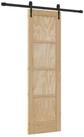 vidaXL Haust&uuml;r Schiebet&uuml;r ORKDAL 61 x 198,5 cm Massives Kiefernholz Natur...