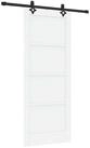 vidaXL Haust&uuml;r Schiebet&uuml;r ORKDAL 83 x 202 cm Massives Kiefernholz Wei&szlig; (1-St)