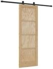 vidaXL Zimmert&uuml;r 73,5 x 211 cm Schiebet&uuml;r Nat&uuml;rlich und Schwarz 73,5x211 cm...