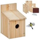 relaxdays Nistkasten Bausatz f&uuml;r V&ouml;gel