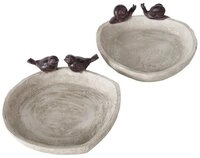 BOLTZE GRUPPE Vogeltr&auml;nke Vogeltr&auml;nke Vogelbad Lubin Kunstharz H.6 cm matt...