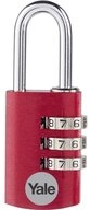 Yale Vorh&auml;ngeschloss YALE YE3CB/20/121/1/CO Vorh&auml;ngeschloss 20 mm Rot...