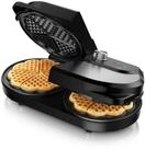 Arendo Waffeleisen doppelt f&uuml;r 2 Herzwaffeln, 1400 W, Temperaturregler, 1400...