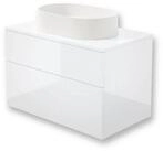 Deante Waschtisch-Set Waschbeckenschrank 80 cm + Granitwaschbecken...