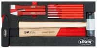 VIGOR Zangenset VIGOR Zangen-, Hammer- und Mei&szlig;el-Satz V5006 Anzahl Werkzeuge:...