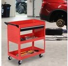HOMCOM Werkzeugwagen Rollwagen f&uuml;r Werkstatt, Transportwagen mit Schublade,...