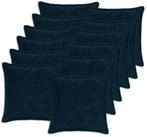 vidaXL Kissenbezug Kissenbezug 12 stk. HOUTEN Marineblau 50 x 50 cm, (12 St&uuml;ck)