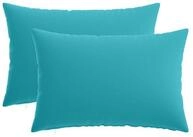 vidaXL Kissenbezug Kissenbezug 2 pcs HEERLEN T&uuml;rkis 50 x 80 cm Polyester, (2...
