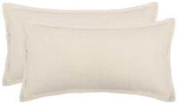 vidaXL Kissenbez&uuml;ge vidaXL Kissenbezug 2 pcs HOUTEN Creme 40 x 70 cm Boucl&eacute;