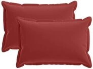 vidaXL Kissenbezug Kissenbezug 2 stk. HOUTEN Weinrot 40 x 60 cm Polyester, (2...