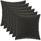 vidaXL Kissenbezug Kissenbezug 6 pcs HEERLEN Schwarz 35 x 35 cm Polyester, (6...