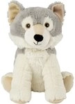 Warmies&reg; Tierkuscheltier Warmies W&auml;rmekuscheltier Wolf grau, Eiche