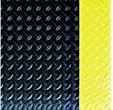 MILTEX Fu&szlig;matte Arbeitsplatzmatte Yoga Deck Ultra 60x90cm schwarz/gelb