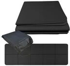 relaxdays Yogamatte Faltbare Yogamatte 6 mm (2-St), schwarz