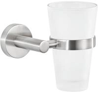 tesa Zahnputzbecher 1x tesa Nooblesse Zahnb&uuml;rstenhalter, (Komplett-Set, 2-St),