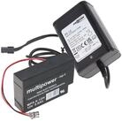 AccuCell Ladeger&auml;t inklusive 1 Akku passend f&uuml;r den Multipower Bleiakku MP0.8-