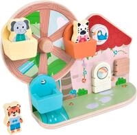 Small Foot Spielcenter Motorikspielzeug Riesenrad Jungle Friends, aus Holz,...