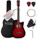 Rocktile Westerngitarre WSD-5C Slim Line Akustikgitarre Set - Dreadnought...