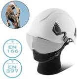 STAHLWERK Schutzhelm mit Visier EN397 EN166 Forsthelm Sicherheitshelm...