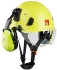 Mustbau Schutzhelm EN397, Arbeitshelm Mit Ohrschutz und Schutzbrille Set, ABS,...