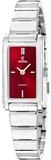 Festina Quarzuhr F20767/4, Damenarmbanduhr Quarz Rechteckig Rot