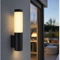 V-TAC LED Au&szlig;en-Wandleuchte, LED-Leuchtmittel fest verbaut, Warmwei&szlig;, LED