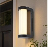 V-TAC LED Au&szlig;en-Wandleuchte, LED-Leuchtmittel fest verbaut, Warmwei&szlig;, LED