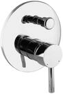 PaulGurkes Unterputzarmatur Messing verchromt, 2-Wege-Umsteller,...