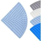 LuxusKollektion Duschmatte Duschmatte Eck Dreieckig Hellblau 70x70cm