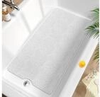 LuxusKollektion Badematte Badewannenmatte Antirutschmatte PVC Wei&szlig; 101 x 51 cm