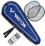 VICTOR Badmintonschl&auml;ger Set Ultramate 6 blau