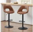 LuxusKollektion Barhocker Barhocker 2erSet Drehbar360 Verstellbar PUKunstleder...