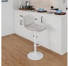 LuxusKollektion Barhocker Barhocker H&ouml;henverstellbar Kunstleder Drehbar R&uuml;ckenlehne