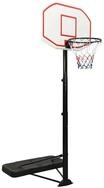vidaXL Basketballkorb Basketballst&auml;nder Wei&szlig; 258-363 cm Polyethylen