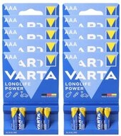 VARTA 40x Varta 4903 Longlife Power Micro Batterie AAA im 4er Blister Batterie