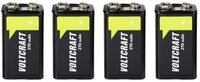 VOLTCRAFT 9 V Block-Akku NiMH 270 mAh 8.4 V Ready to use 4 St. VC-17275530 Akku