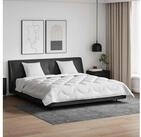 vidaXL Bett Ganzjahresbettdecke mit Kissen 3 Stk. Wei&szlig; Mikrofaser (3-tlg)