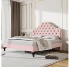 STILVORA Polsterbett 140&times;200 Jugendbett Kinderbett mit verstellbares Kopfteil