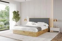 ALTDECOR Polsterbett ENZO10 (Polsterbett mit Bettkasten und Lattenrost, Boxbett ohne