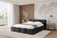 ALTDECOR Polsterbett NATA-v1 (Polsterbett mit Bettkasten und Lattenrost, Boxbett ohne