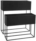EDENIA Blumenst&auml;nder L&auml;ngliche Blumenst&auml;nder Loft aus Metall TINO, 2er-Set