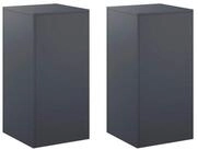 vidaXL Blumenst&auml;nder Pflanzenst&auml;nder 2 pcs Anthrazit 40 x 40 x 80 cm (2 St)