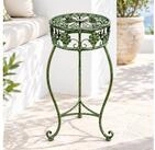DanDiBo Blumenhocker Metall Gr&uuml;n 50 - 75 cm Blumenst&auml;nder Blumens&auml;ule Antik