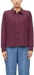 Langarmbluse S.OLIVER, Damen, Gr. 34, burgundy, Jersey, Obermaterial: 95%...