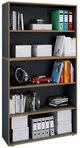VCM Standregal Arbeitszimmer Salia B. 183 x T. 33 x H. 100 cm, Offenes...