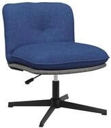 vidaXL B&uuml;rostuhl, B&uuml;rostuhl Drehbar Blau Stoff