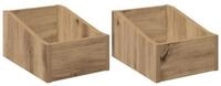 vidaXL Aufbewahrungsbox LP Plattenbox 2 stk. Artisan-Eiche 23 x 33 x 16 cm (2...