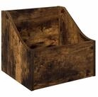 vidaXL Aufbewahrungsbox LP Plattenbox R&auml;uchereiche 37 x 33 x 32 cm...