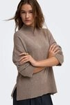 ONLY Strickpullover ONLMARY LS HIGH NECK SLIT KNT NOOS Viskosemischung, regular...